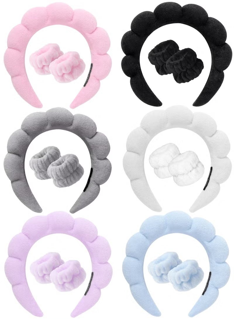 Shein Women’s Sponge Hair Band – Puffy Headband for Skincare & Hair Styling (Color May Vary) - Image 1